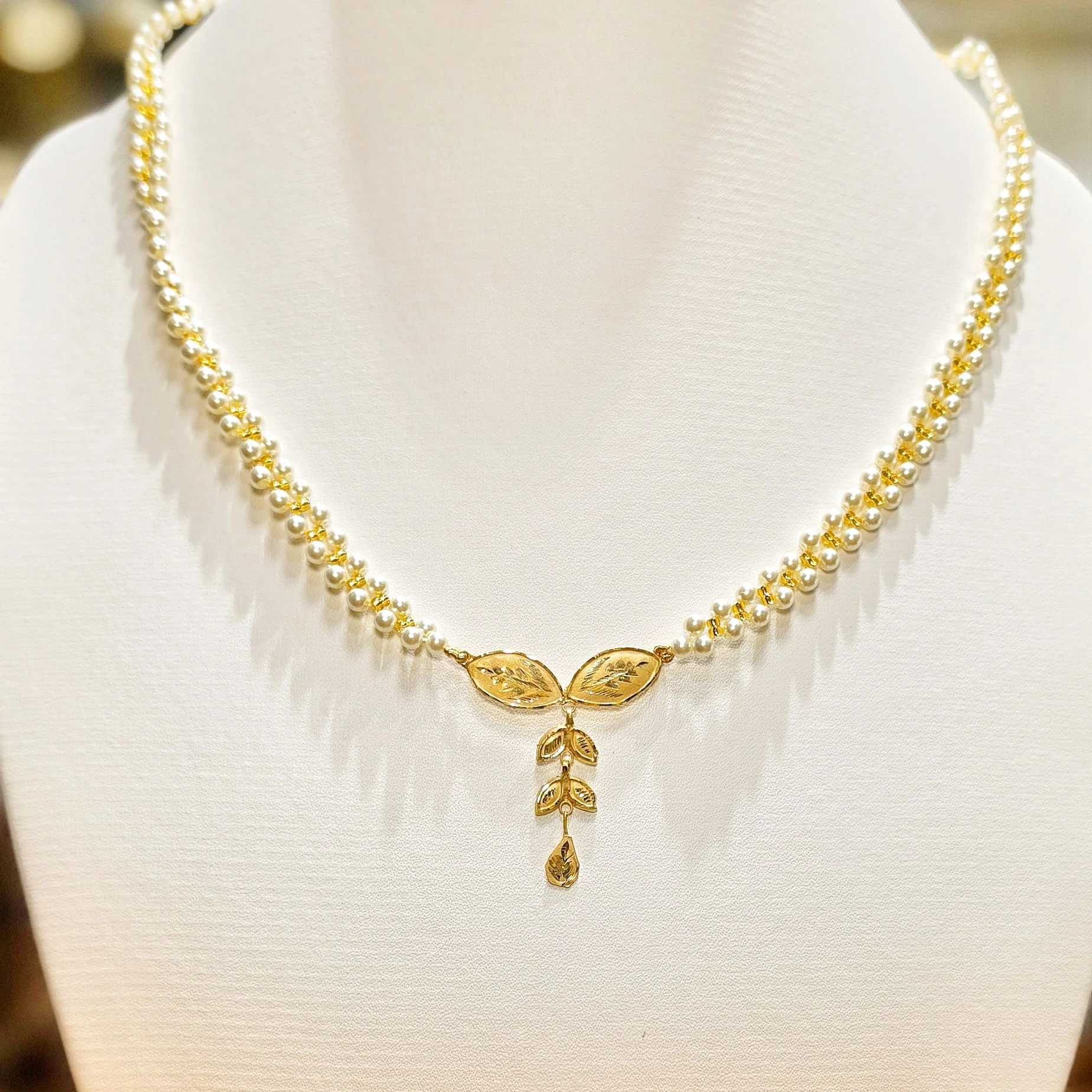 9KT GOLD PEARL SHELLY