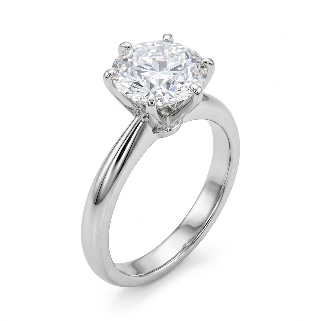 Certified Diamond Engagement Ring